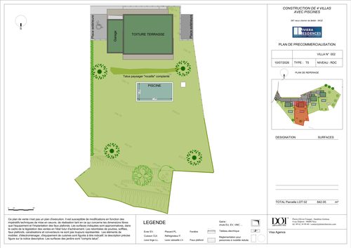 Villa 2 — Plan de parcelle