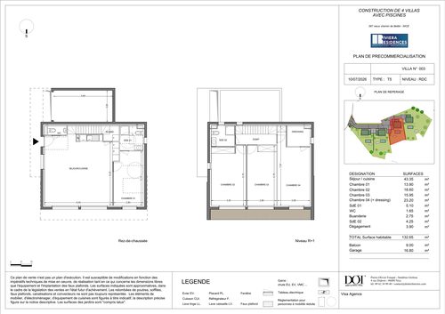 Villa 3 — Plan intérieur