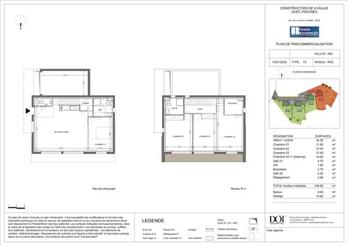 Villa 4 — Plan intérieur