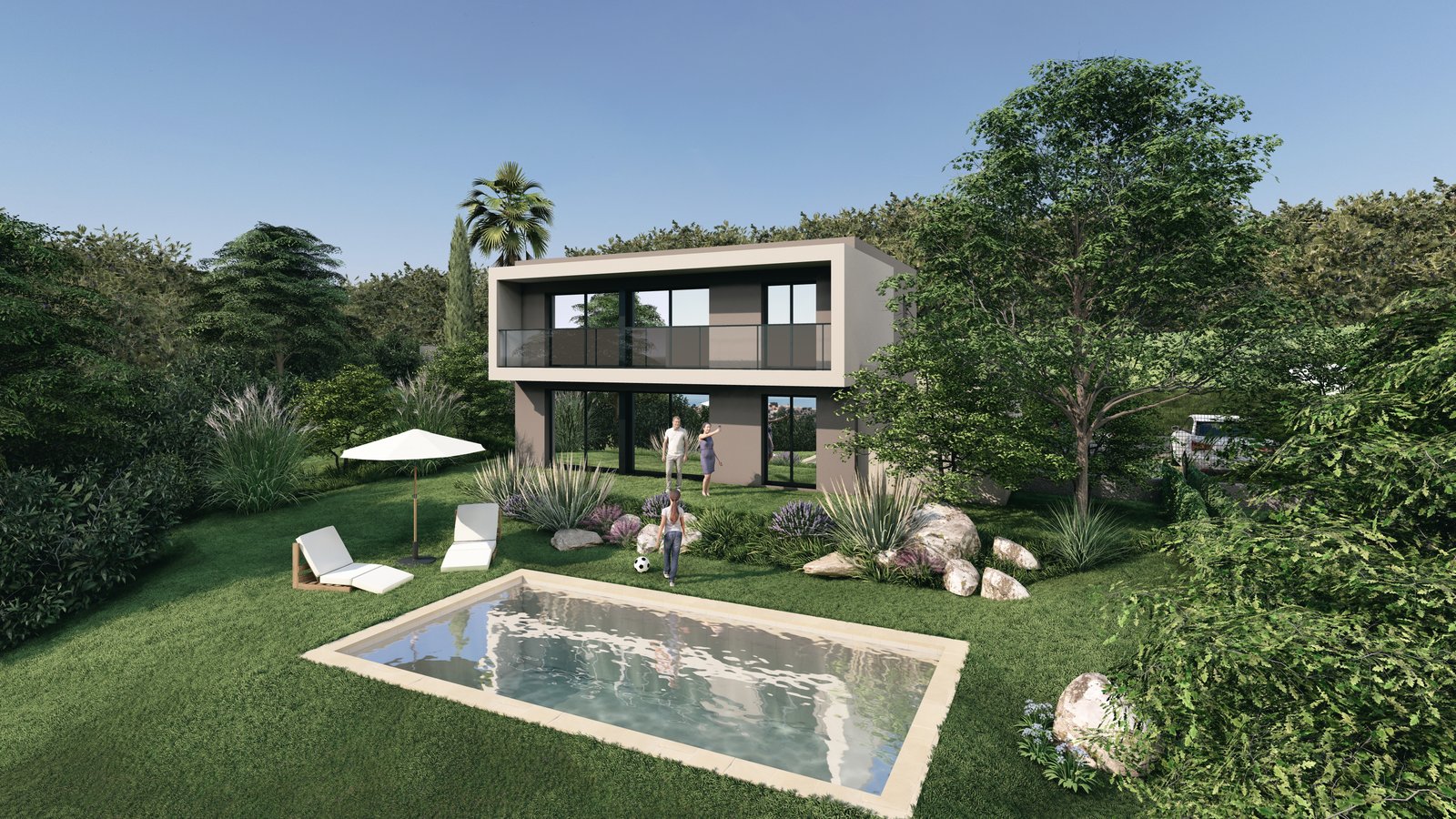 Domaine des Collines d'Azur — vue d'ensemble des villas