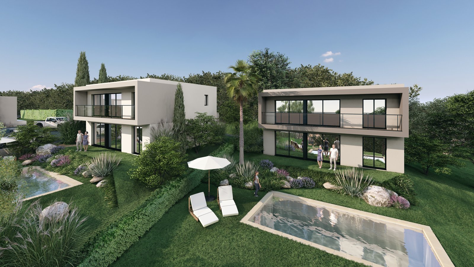 Villa — vue paysagère sur la baie